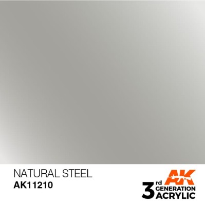 AK 11210 3GA NATURAL STEEL (METALLIC) 17ml