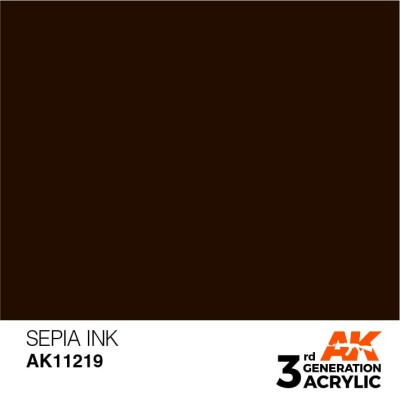 AK 11219 3GA INK SEPIA 17ml