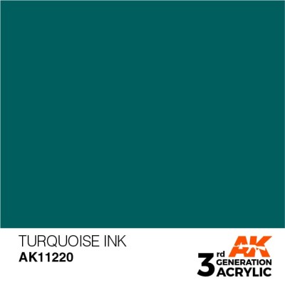 AK 11220 3GA INK TURQUOISE 17ml