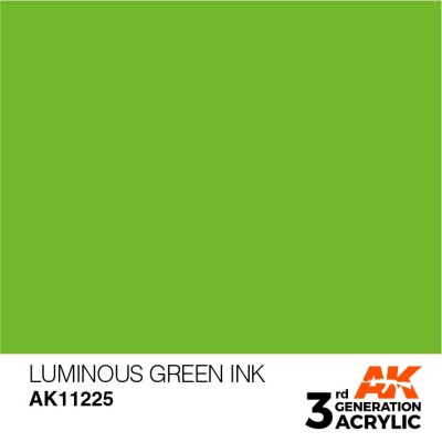 AK 11225 3GA INK LUMINOUS GREEN 17ml