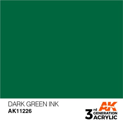 AK 11226 3GA INK DARK GREEN 17ml
