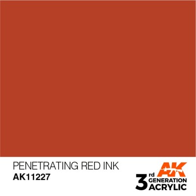 AK 11227 3GA INK PENETRATING RED 17ml