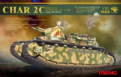 MENG TS009 1:35 Char 2C FRENCH SUPER HEAVY TANK