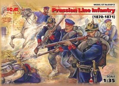 ICM 35012 1:35 Prussian Line Infantry (1870-1871) (4 figures)