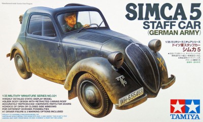 TAMIYA 35321 1:35 Simca 5 Staff Car - German Army