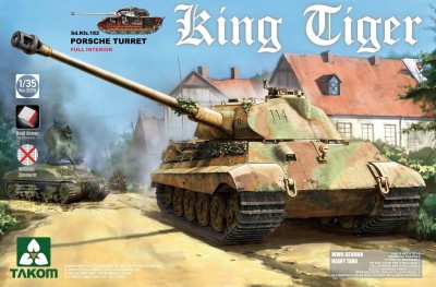 TAKOM 2074S 1:35 Sd.Kfz 182 King Tiger Porsche (Full interior)