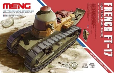 MENG TS008 1:35 French FT-17 Light Tank (Cast Turret)