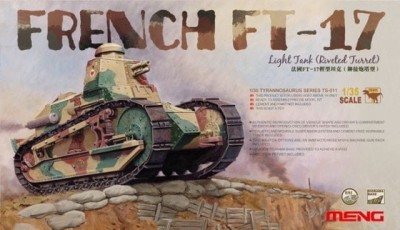 MENG TS011 1:35 French FT-17 Light Tank (Riveted Turret)