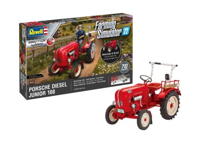 REVELL 07823 1:24 Ciągnik Porsche Junior 108 - Farming Simulator Edition [easy-click SYSTEM]