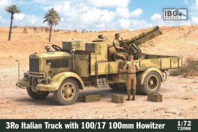 IBG 72098 1:72 3Ro Italian Truck with 100/17 100mm Howitzer