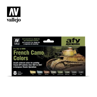 VALLEJO 71644 French Camo Colors Pre-War & WWII [PAINT SET]