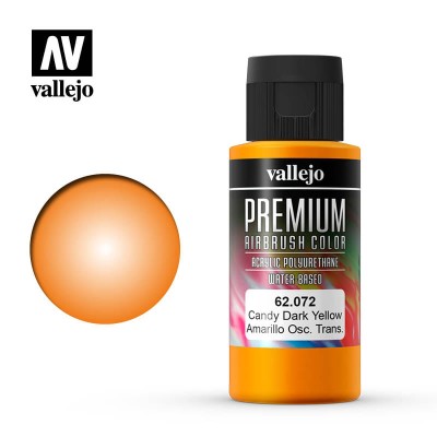 VALLEJO PREMIUM COLOR 62072 CANDY DARK YELLOW
