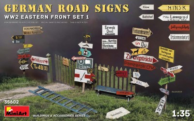 MINIART 35602 1:35 ROAD SIGNS WW2 (EASTERN FRONT SET 1)