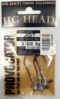 GŁÓWKA JIGOWA PROVOCATOR hak nr 5/0 waga 5g opak. 3szt