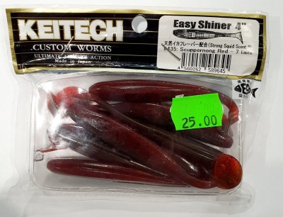 KEITECH EASY SHINER 4" (10cm) #435 Scuppernong / Red opak.- 7szt.