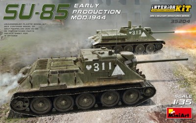 MINIART 35204 1:35 SU-85 SOVIET SELF-PROPELLED GUN Mod. 1944 EARLY PRODUCTION. INTERIOR KIT