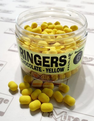 DUMBELLS RINGERS WAFTER 6mm CHOCOLATE YELLOW [PRNG77] 