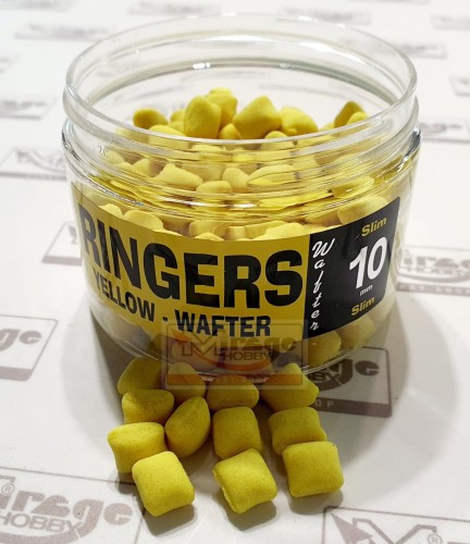 DUMBELLS RINGERS WAFTER 10mm SLIM CHOCOLATE YELLOW