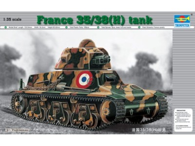 TRUMPETER 00351 1:35 France 35/38(H) TANK SA 18 37mm gun
