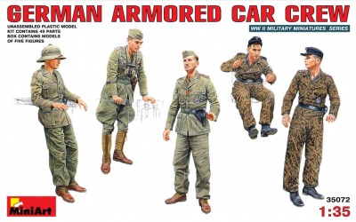 MINIART 35072 1:35 GERMAN ARMORED CAR CREW