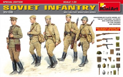 MINIART 35108 1:35 Soviet Infantry Special Edition