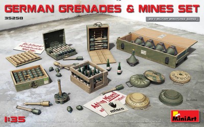 MINIART 35258 1:35 German Grenades & Mine Set