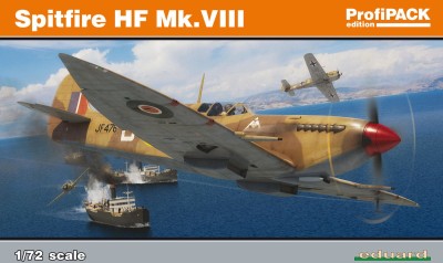 EDUARD 70129 1:72 Spitfire HF Mk.VIII ProfiPACK edition
