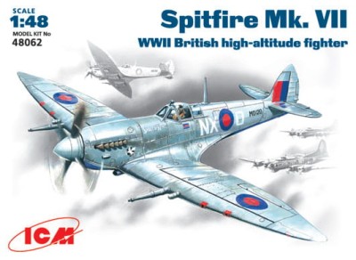 ICM 48062 1:48 Spitfire Mk .VII WWII British fighter