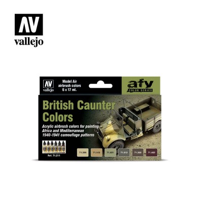 VALLEJO 71211 British AFV Caunter Colors [PAINT SET]