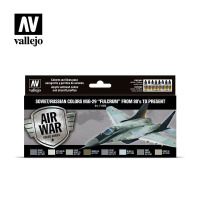 VALLEJO 71605 Soviet/Russian colors MiG-29 “Fulcrum” from 80’s to present [PAINT SET]
