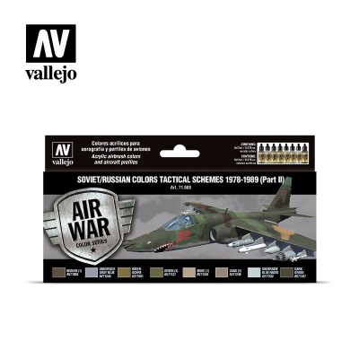 VALLEJO 71608 Soviet/Russian colors Tactical Schemes 1978-1989 (Part II) [PAINT SET]