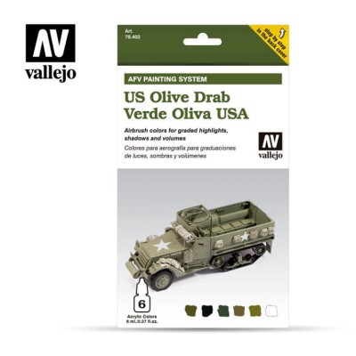 VALLEJO 78402 PAINTING S. US OLIVE DRAB