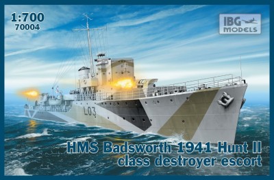 IBG 70004 1:700 HMS Badsworth 1941 Hunt II class destroyer escort 