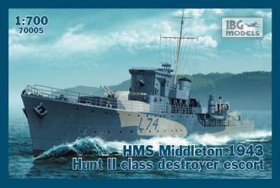 IBG 70005 1:700 HMS Middleton 1943 Hunt II class destroyer escort