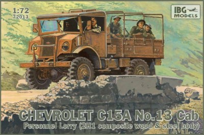 IBG 72013 1:72 Chevrolet C.15A No.13 Cab Personnel Lorry