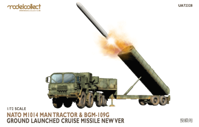 MODELCOLLECT UA72328 1:72 Nato M1014 MAN Tractor & BGM-109G Ground Launched Cruise Missile new Ver 