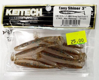 Keitech Easy Shiner 3" (7,5cm) LT#22 Mat Wakasagi opak.- 10szt.