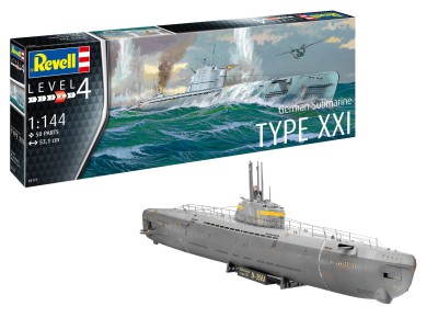 REVELL 05177 1:144 German Submarine Type XXI