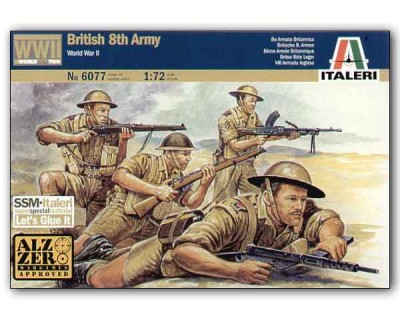 ITALERI 6077 1:72 FIGURKI WWII British 8th Army