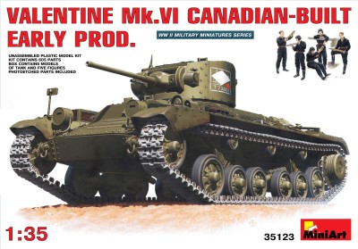 MINIART 35123 1:35 Valentine Mk. VI early production (Canadian Build)