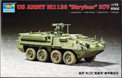 TRUMPETER 07255 1:72 US Army M1126 Stryker Infantry Carrier Vehicle 