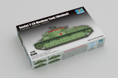 TRUMPETER 07150 1:72 Soviet T-28 Medium tank ( Welded )