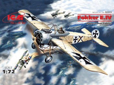 ICM 72111 1:72 Fokker E.IV WWI German fighter