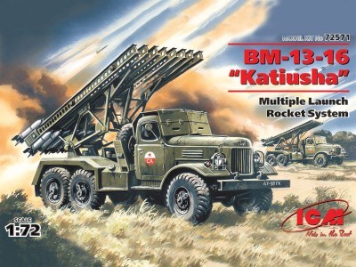ICM 72571 1:72 BM-13-16 Katiusha Soviet Mutiple Launch Rocket System