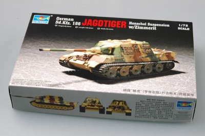 TRUMPETER 07293 1:72 German Sd.Kfz 186 Jagdtiger w Zimmerit