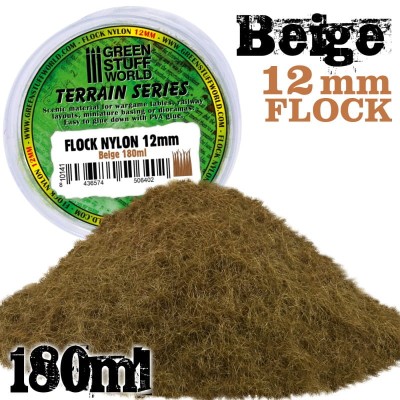 GSW 10141 FLOCK NYLON 12mm BEIGE