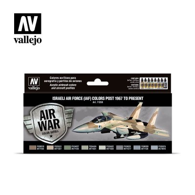 VALLEJO 71203 Israeli Air Force (IAF) colors Post 1967 to Present [PAINT SET]