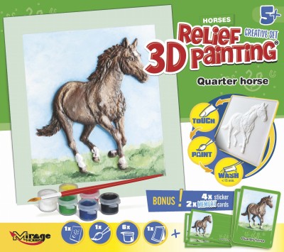3D RELIEF 53008 QUARTER HORSE EBAY MALOWANKA