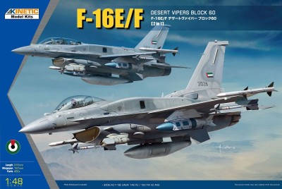 KINETIC 48136 1:48 F-16E/F Desert Vipers Block 60