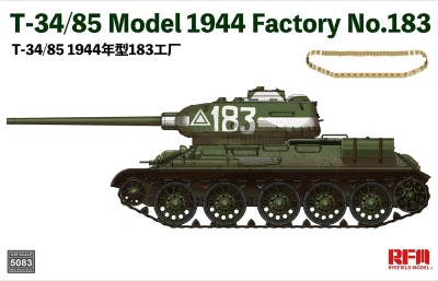 Rye Field Model RM5083 1:35 T-34/85 Model 1944 Factory No.183
